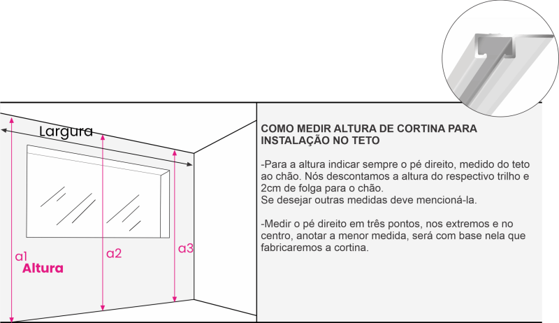 Instalação cortina no teto Instalação cortina no teto